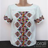 Embroidered blouse "Mosaics"